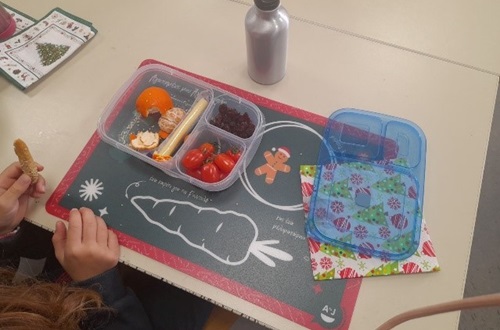 The healthy breakfast of Psychico College Elementary School Grade 2 students