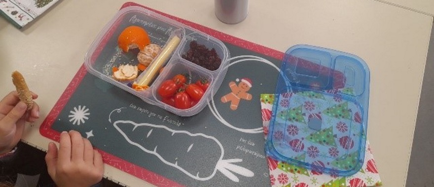 The healthy breakfast of Psychico College Elementary School Grade 2 students