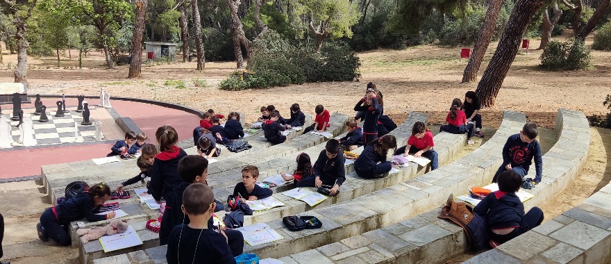 A different lesson in the outdoors for students of Psychico College Grade 1