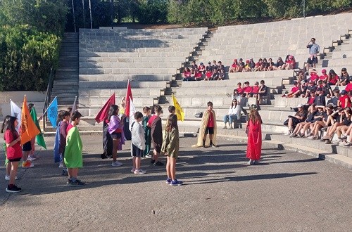 Psychico College Grade 5 students' excursion to Sparta-Mystras