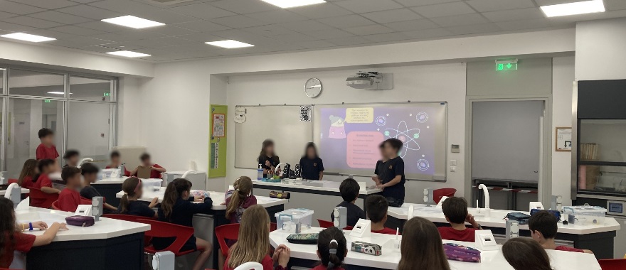 Psychico College Students from sections 5ζ and 3γ learning from each other