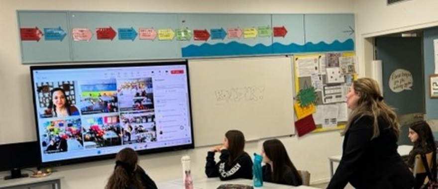 Psychico College Elementary School Students of French Class Conducted a Virtual Interview of a Diplomat