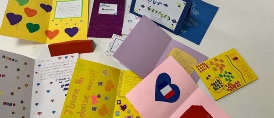 Correspondence in French between students of Psychico College Elementary and the 2nd and 3rd Elementary Schools of Gazi in Crete