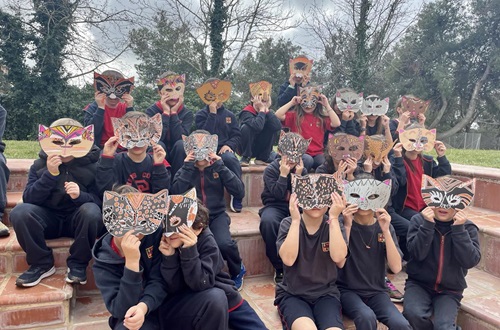 Mask-making Workshop for Psychico College Elementary School Students