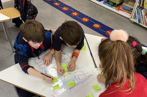Psychico College Grade 1 students learn their grammar in a different way