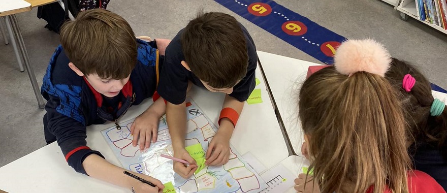 Psychico College Grade 1 students learn their grammar in a different way