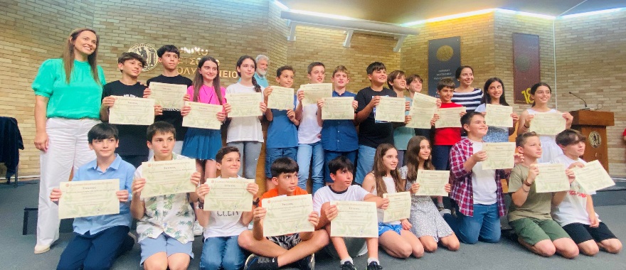 Psychico College Elementary School students distinguished in 18th Mathematics and Games Competition