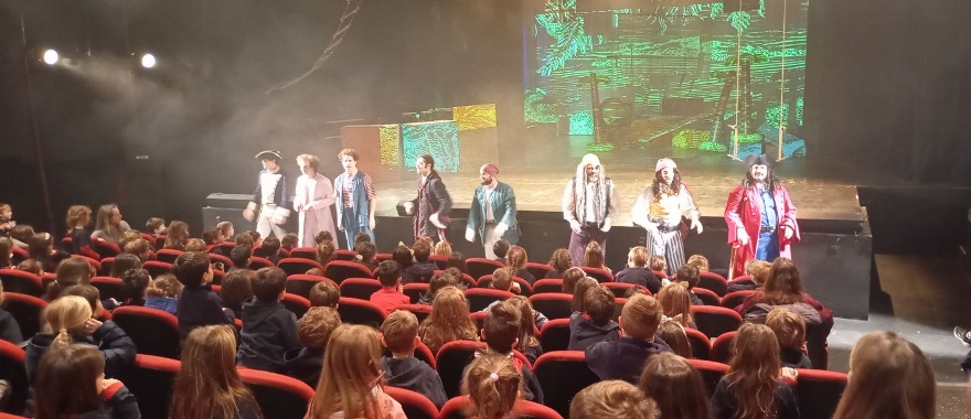 Psychico College Elementary students attend a theatrical performance