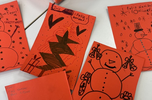 Christmas Cards by the Psychico College Elementary School Spanish Class