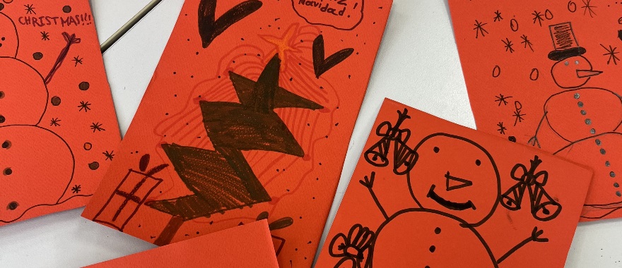 Christmas Cards by the Psychico College Elementary School Spanish Class