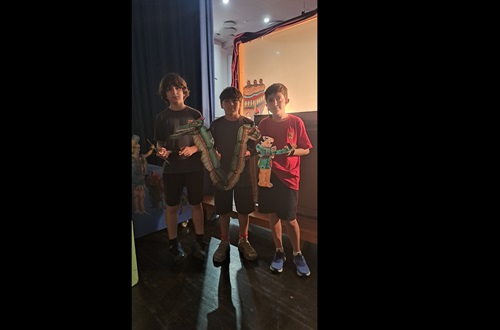 Psychico College Elementary School - Karagiozis performance for Grades 1 & 2 by Grade 5 students