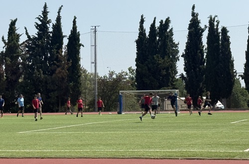 Psychico College Elementary School - Teacher-student soccer and basketball games