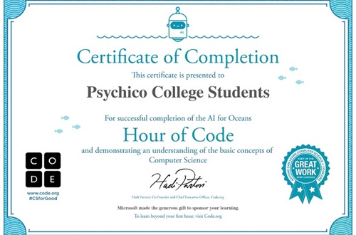 European Code Week at Psychico College Elementary School