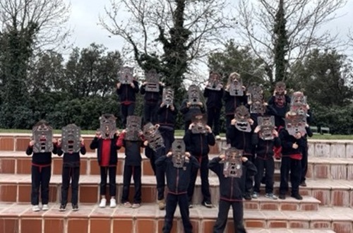 Psychico College Elementary School 1 - Carnival masks