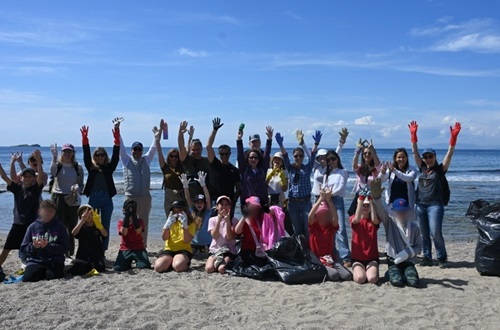 Psychico College Elementary School - English Department beach cleanup
