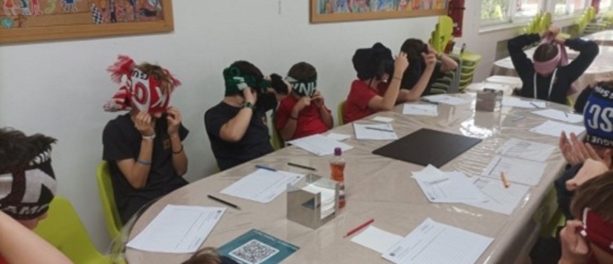 Psychico College Elementary Grade 6 German class food classification game