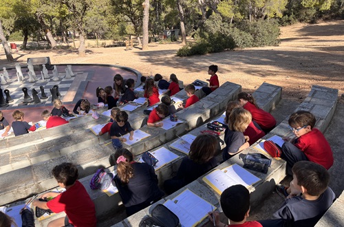 Psychico College Grade 1 - Walk through the campus forest