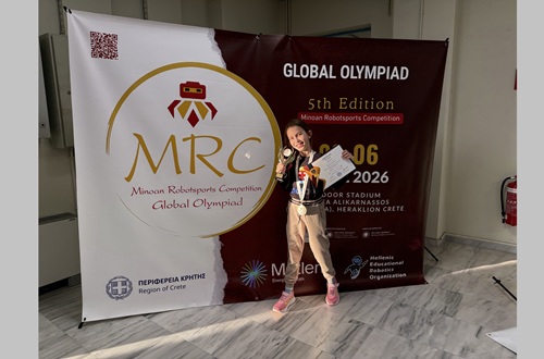 Psychico College Elementary School - Student wins award at the MRC 2026 Global Robotsports Olympiad