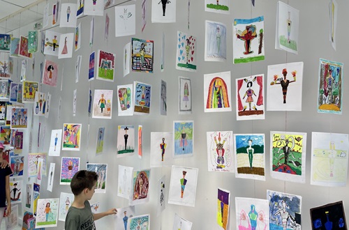 Opening of the exhibition of the Children's Art Competition titled "Man in the Center", at the Museum of Cycladic Art - Awards and Distinctions for Psychico College Elementary School students