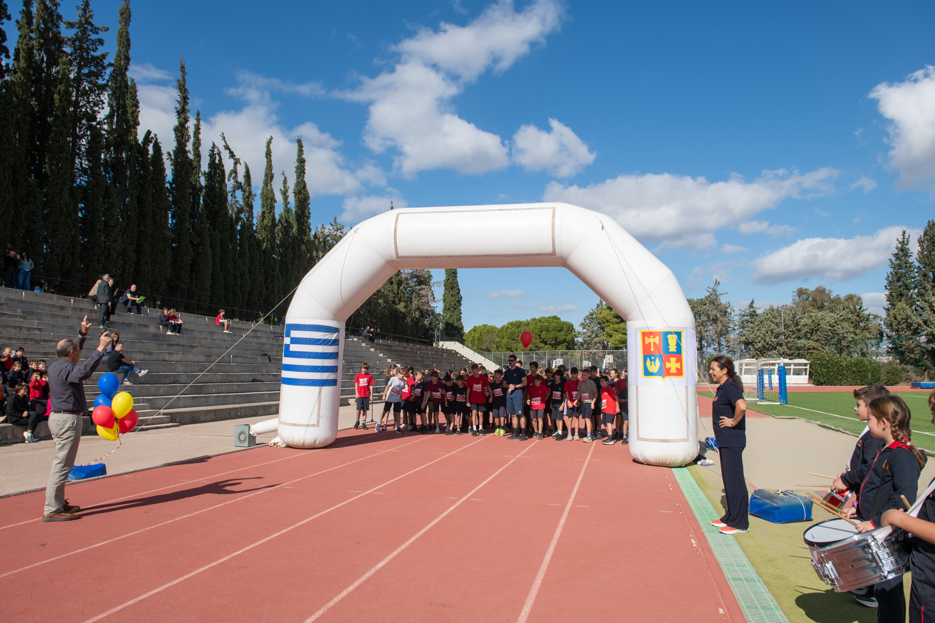 Re-enactment of the Marathon Race in Athens College - Psychico College Elementary Schools