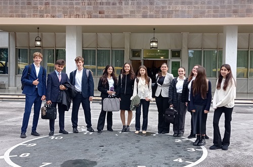 Psychico College Junior High School students take part in the Logos MUN Conference
