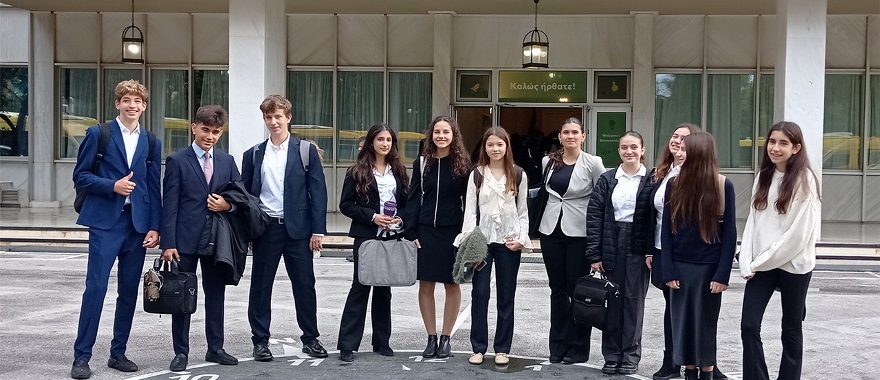 Psychico College Junior High School students take part in the Logos MUN Conference