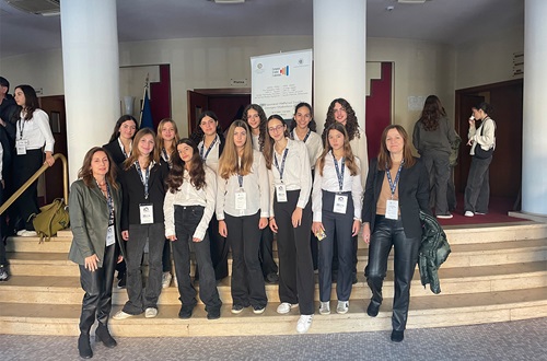 Psychico College Junior High School students participate in the 8th European Student Conference "Athens-Rome: A Long Journey", organized by the Hellenic Foundation for Culture