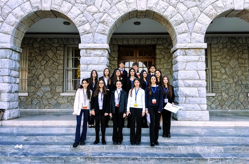 Psychico College Junior High School students at the 19th Anatolia College MUN Conference