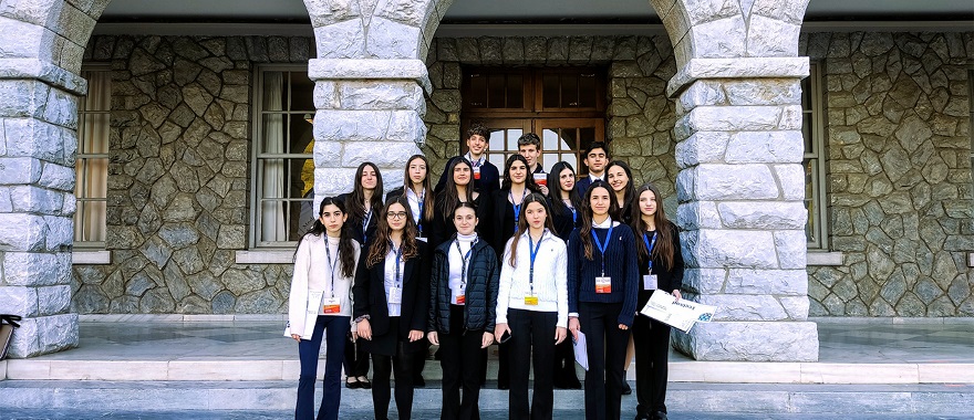 Psychico College Junior High School students at the 19th Anatolia College MUN Conference