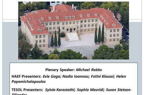 14th Annual TESOL Greece-HAEF event ""The Synergy of Tradition and Innovation in Education ""