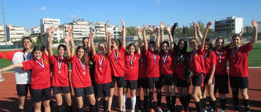 Υ.ΠΟ.ΠΑΙ.Θ. Πρωτάθλημα Ποδοσφαίρου μαθητριών Λυκείου Κολλεγίου Ψυχικού