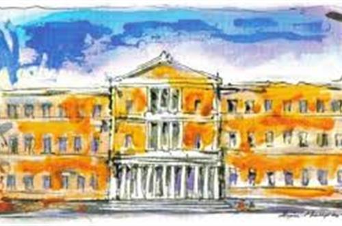 Μαθητής του Λυκείου Κολλεγίου Ψυχικού στη Βουλή των Εφήβων