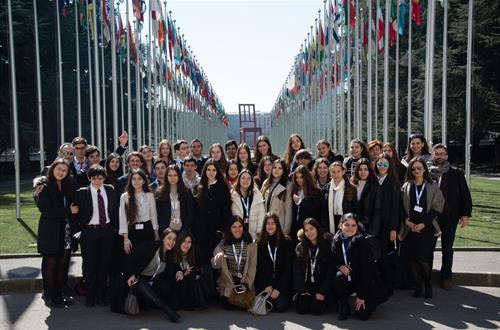 Ο Όμιλος ""Youth Training Programme at the United Nations: Greece"" στη Γενεύη
