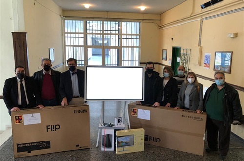 Technological Equipment Gifted to Schools in Samos