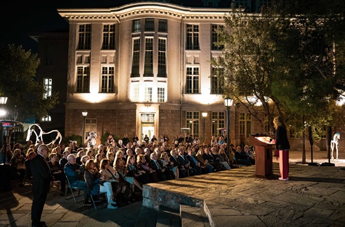 Opening of Alexandra Athanasiadis' Art Exhibition at Athens College
