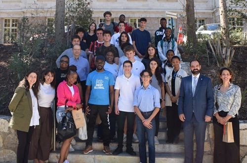 The National Robotics Team of Botswana visits Athens College