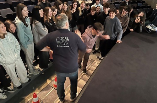 Athens College High School students learn about road safety