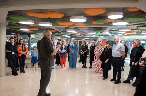 Presentation of the exhibition “Double Bond: Visual Arts Teachers at Athens College” in Kantza