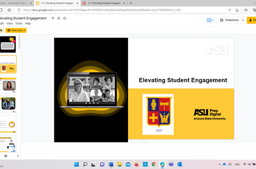 Online seminars for educators by Arizona State University Prep Lab
