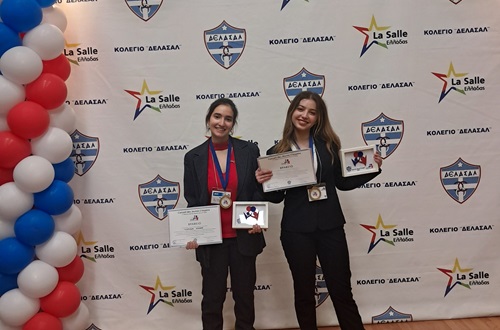 Athens College High School students excel at the 12th Student Meeting of Public Speaking in French "Conseil des Jeunes Citoyens 2025"