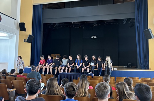 Athens College Grade 6 students visit the Psychico campus