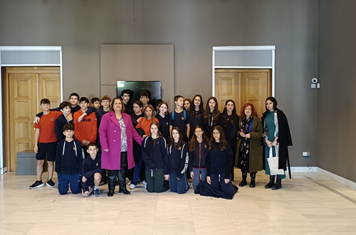 Athens College Junior High School section b8 visits the Byzantine Museum