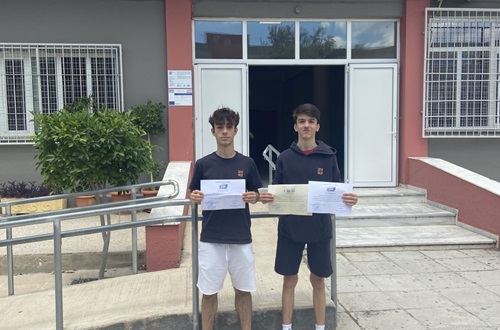 Distinctions for Athens College Junior High School students in the 15th Laboratory Competition by the Halandri Laboratory Center of Natural Sciences