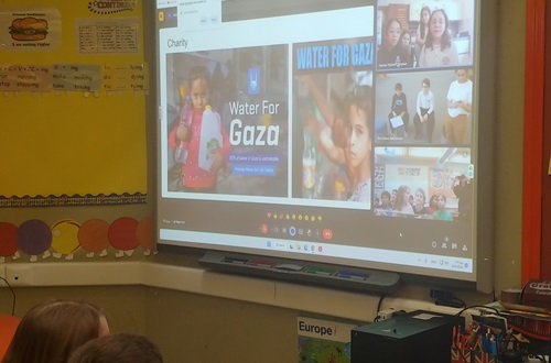 Athens College Elementary School international collaboration in the "Splash for Water Change" activity