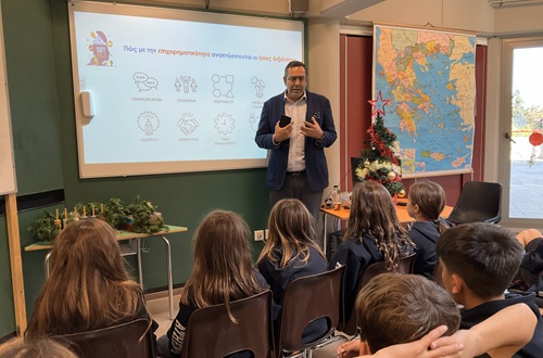 Athens College Elementary School - Presentation by Mr. A. Skordakis to the Business Skills Development and Social Outreach Club