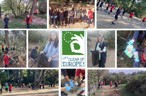 Athens College Elementary School - Cleaning our school forest: Together for a cleaner environment!