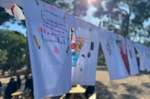 Students of Athens College Grade 1 and 2 are "Spreading Happiness"