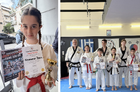 Athens College Elementary School – Gold medal for Vasiliki Kounenaki in Tang Soo Do