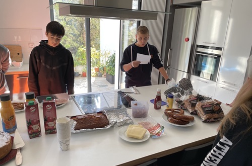Traditional German breakfast prepared in our School