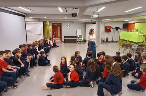 Collaboration between Athens College and Psychico College Grade 3 students-first meeting